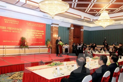 Célébration du 65e anniversaire des relations Vietnam-Chine. (Source: VNA)